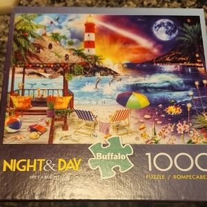 Buffalo Games 1000 Piece "Night & Day Life's A Beach" Puzzle